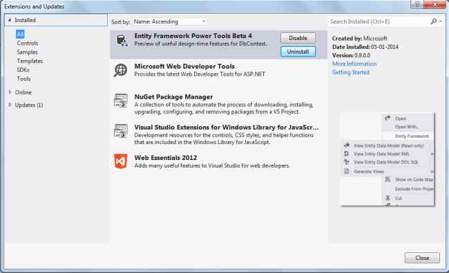 Entity Framework Power Tools